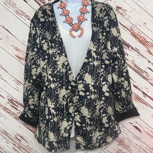 NWT Crazy Train abstract print jacket
